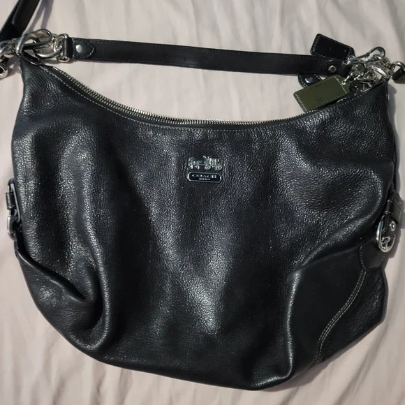 Coach Madison Hailey Leather Hobo Bag - Picture 5 of 16